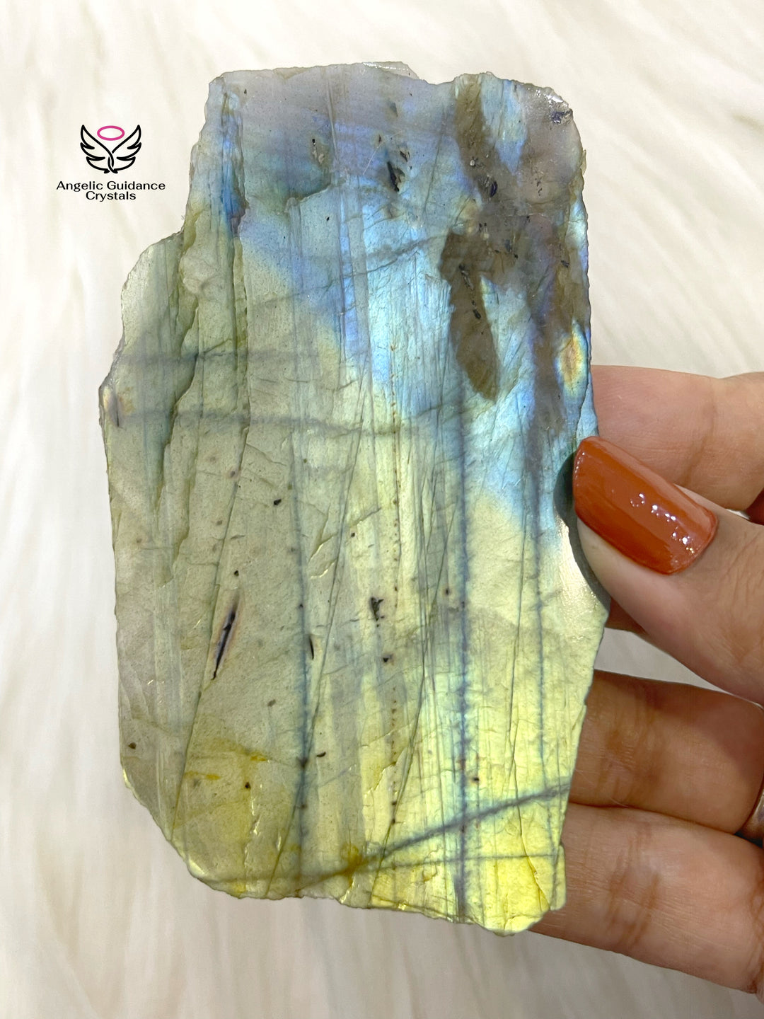 Labradorite Raw Stone Slab Medium