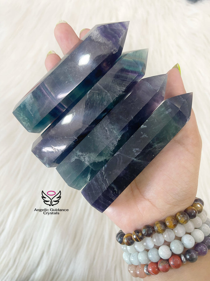 Rainbow Fluorite Tower Medium/Large AAA