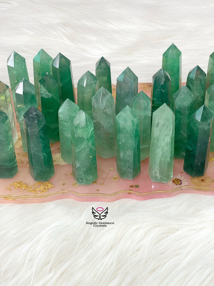 Green Fluorite Tower AAA Medium