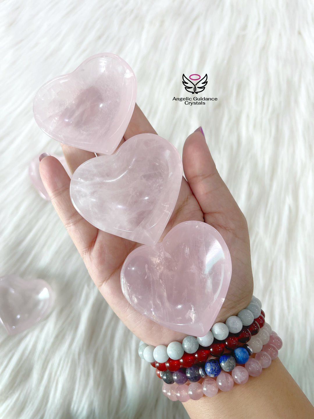 Rose Quartz  Heart Bowl Small