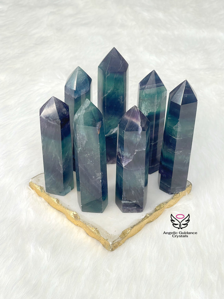 Rainbow Fluorite Tower Medium/Large AAA