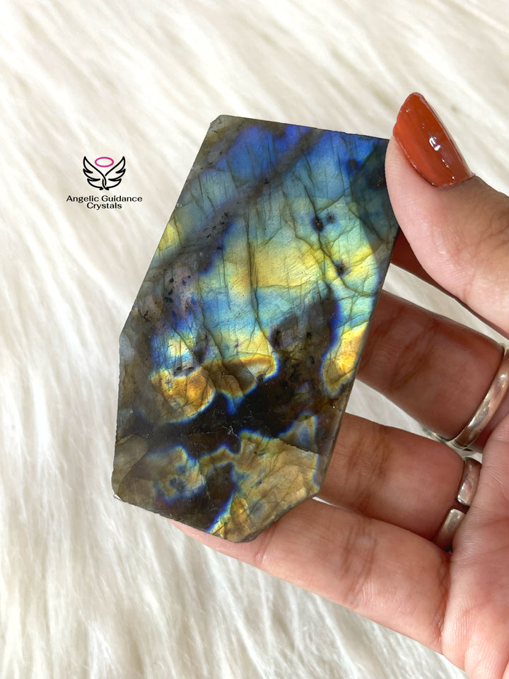 Labradorite Raw Stone Slab Small