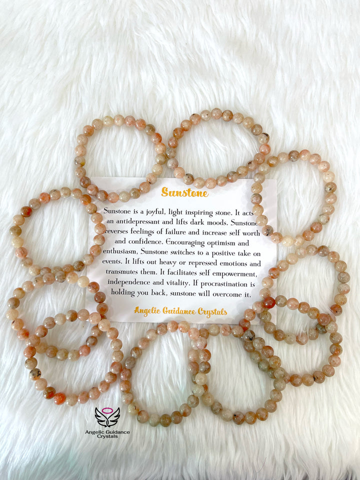 Sunstone Round Bracelet AA