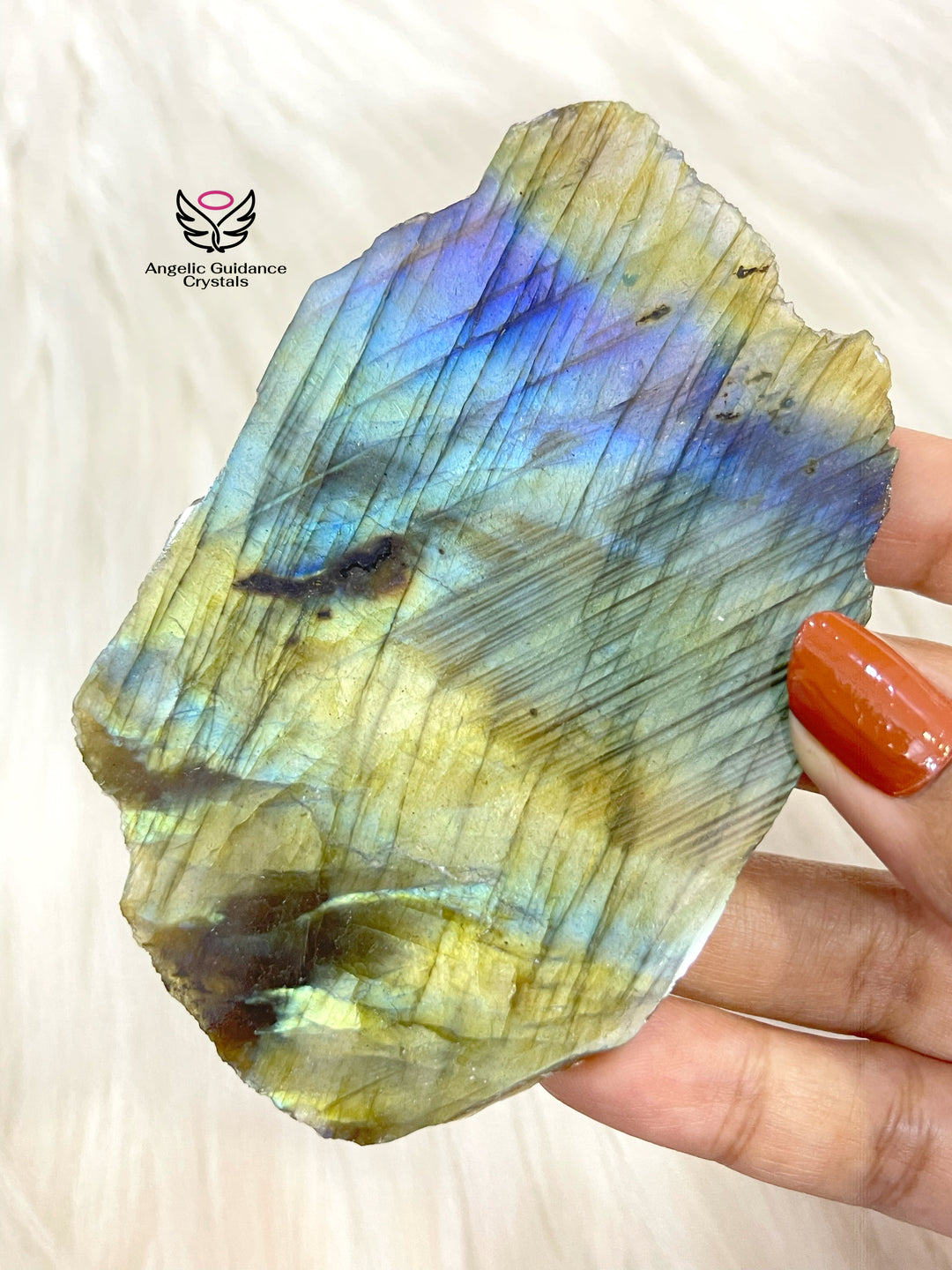 Labradorite Raw Stone Slab Medium