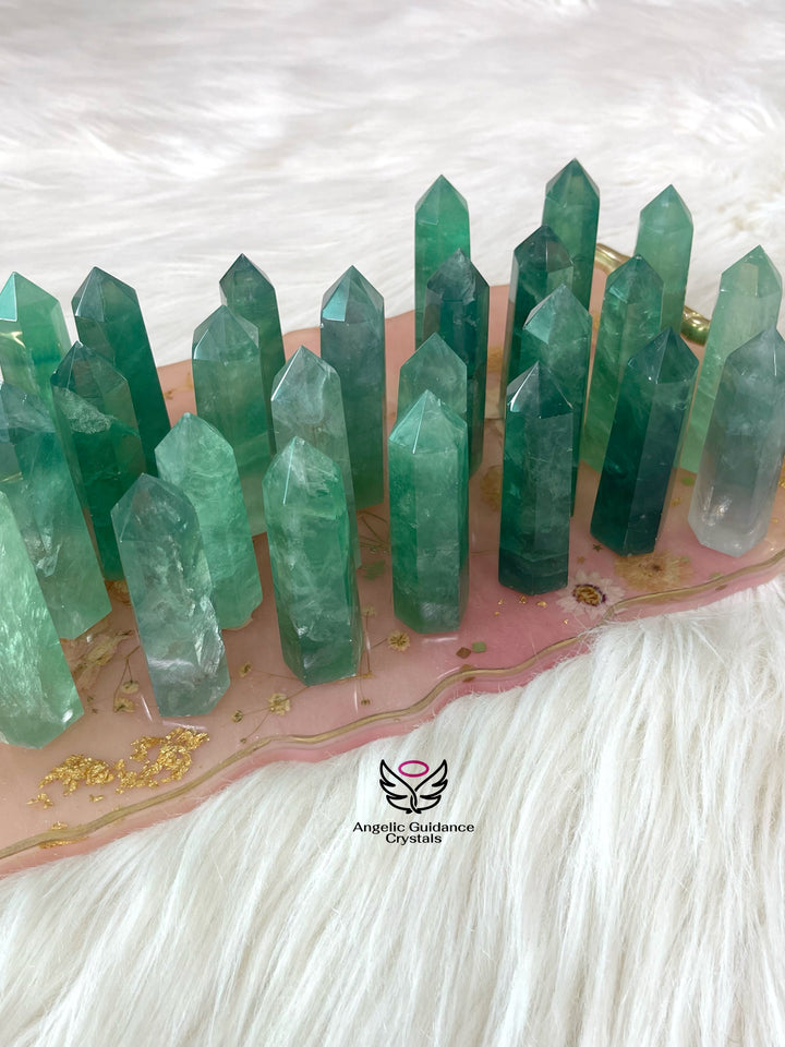 Green Fluorite Tower AAA Medium