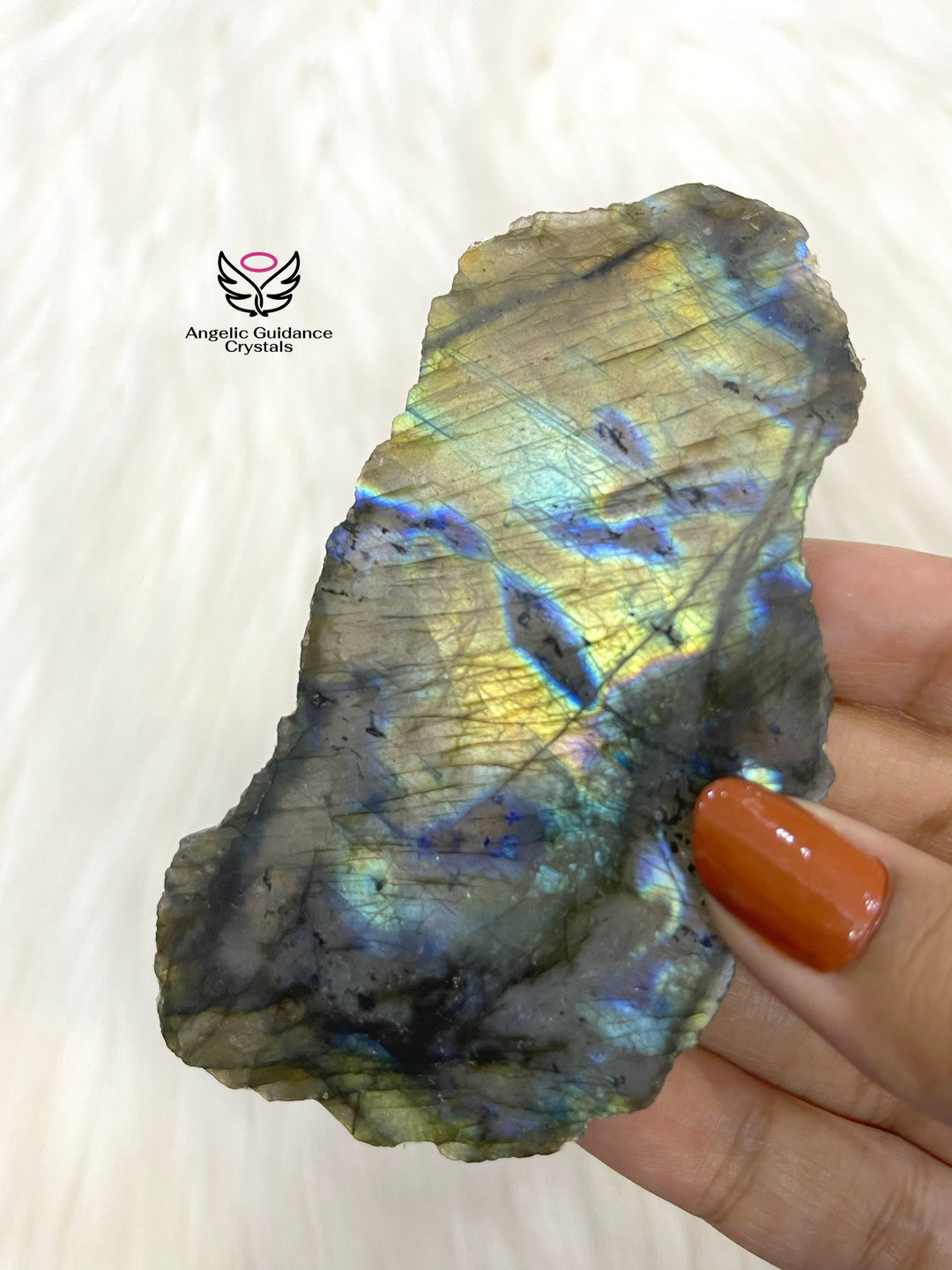 Labradorite Raw Stone Slab Medium