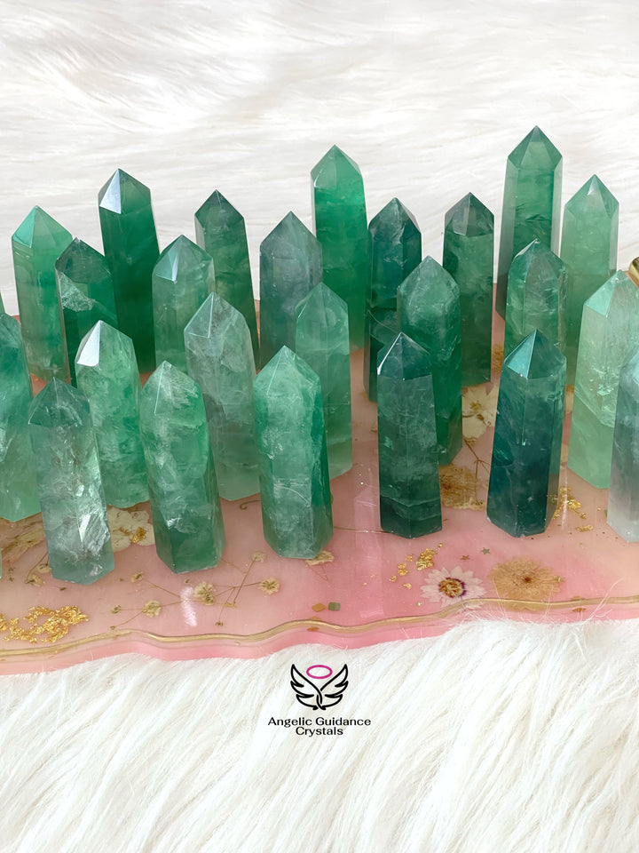 Green Fluorite Tower AAA Medium