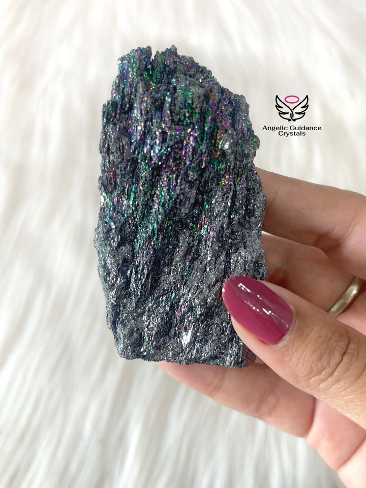 Astralite Moissanite / Rainbow Carborundum Cluster Medium