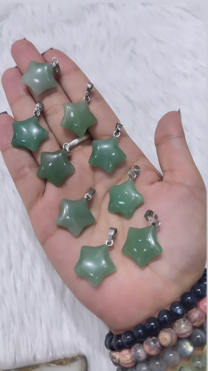 Green Aventurine Star Pendant