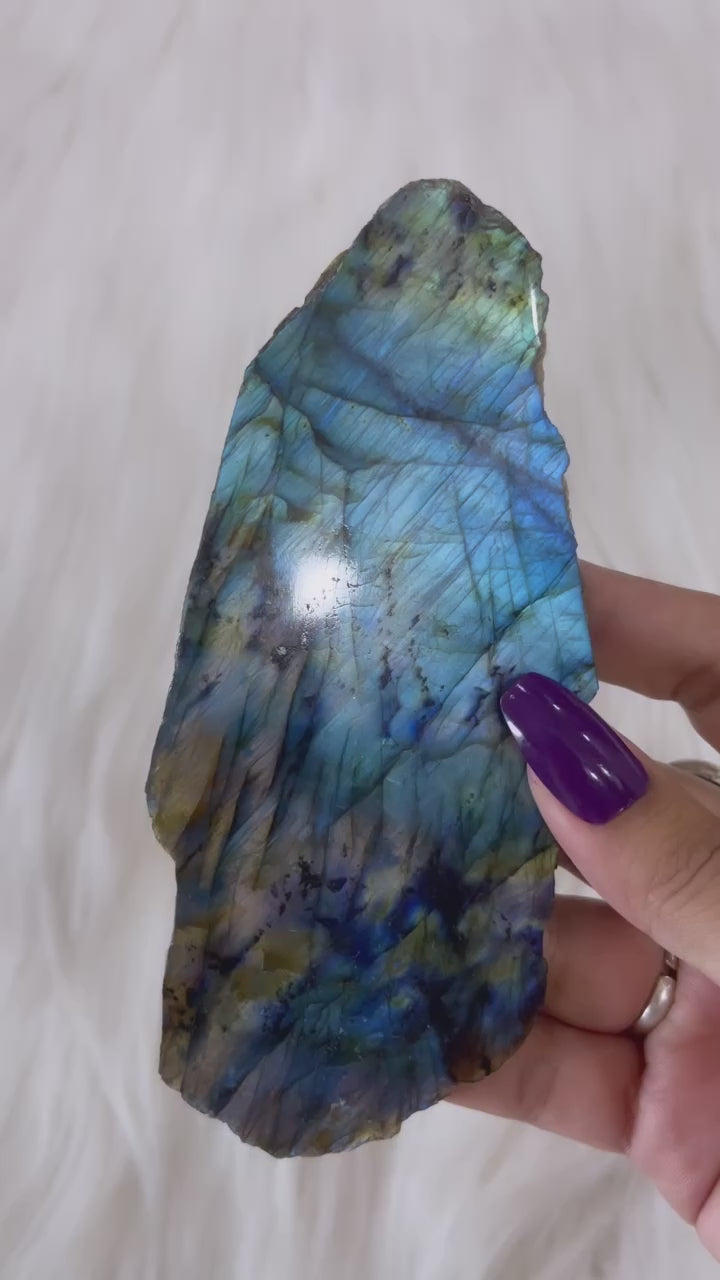 Labradorite Raw Stone Slab Large 1