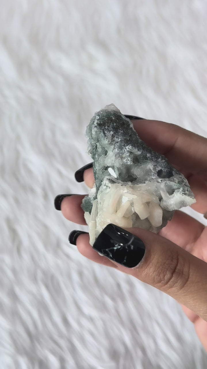 Chalcedony With Apophyllite Cluster
