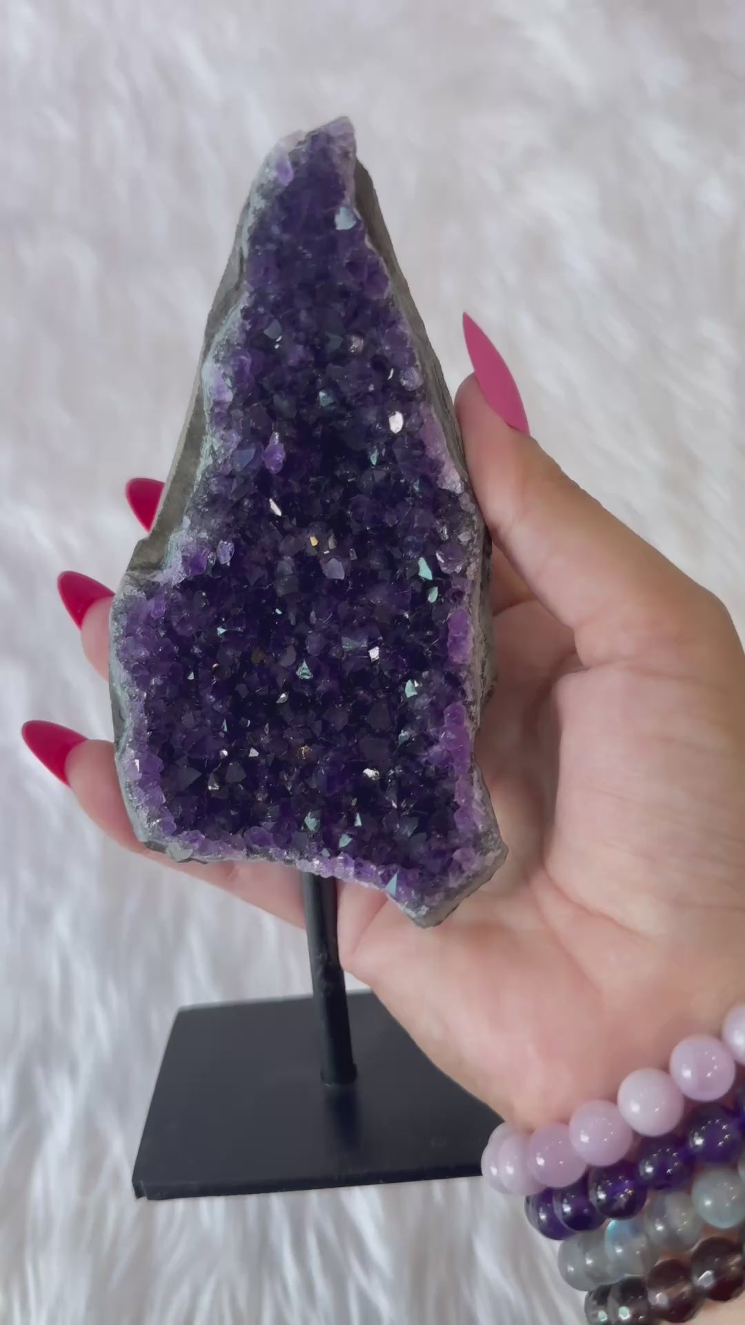 Amethyst Cluster Stand 2