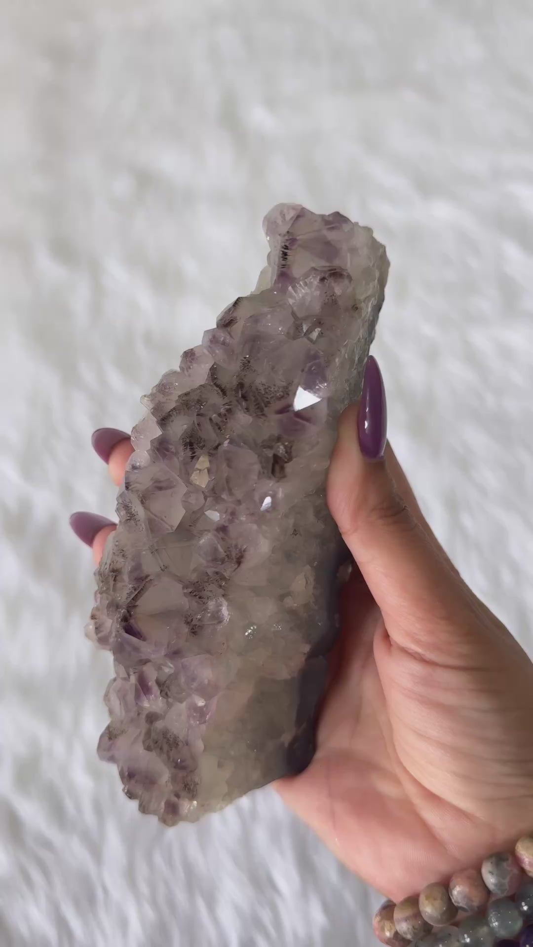 Amethyst Cacoxenite Cluster