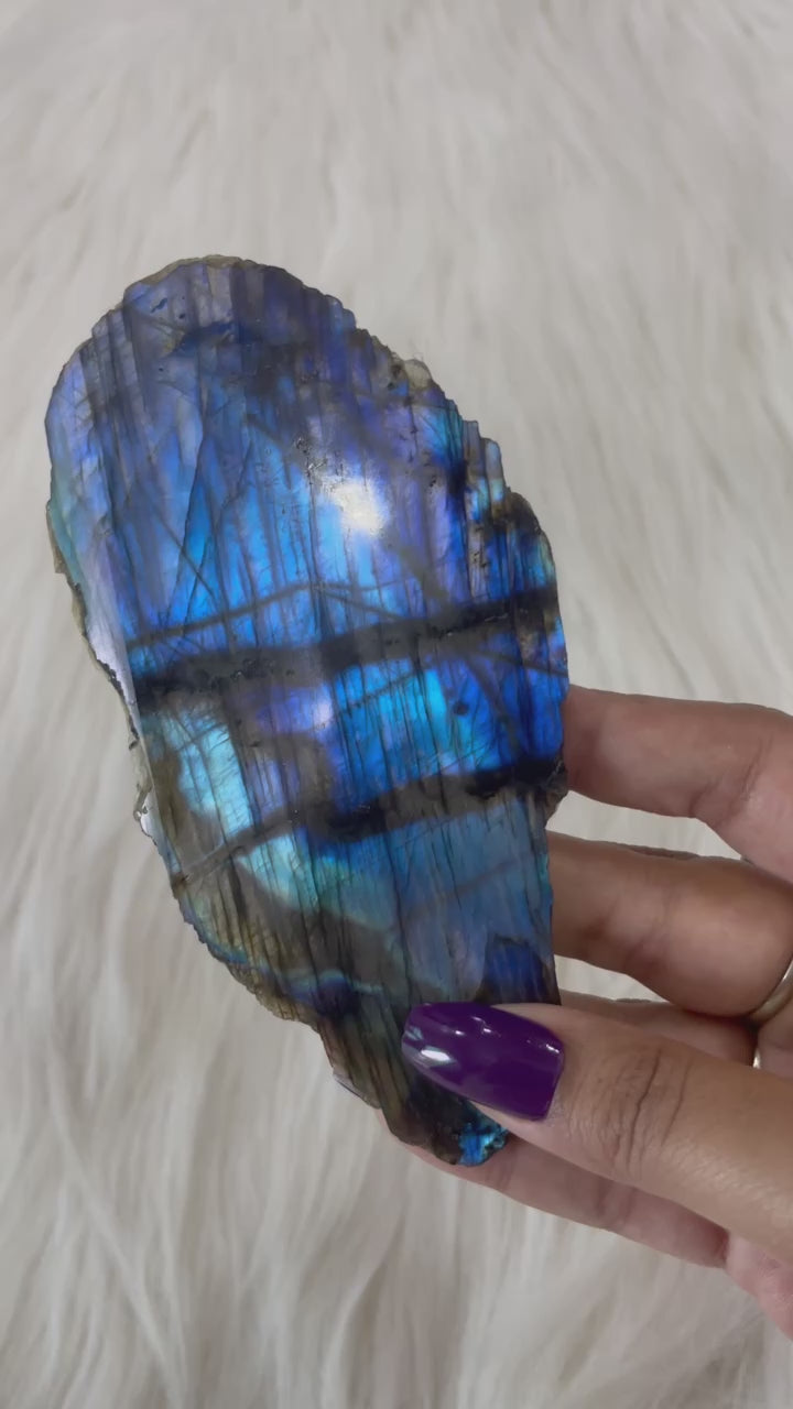 Labradorite Raw Stone Slab Large 2