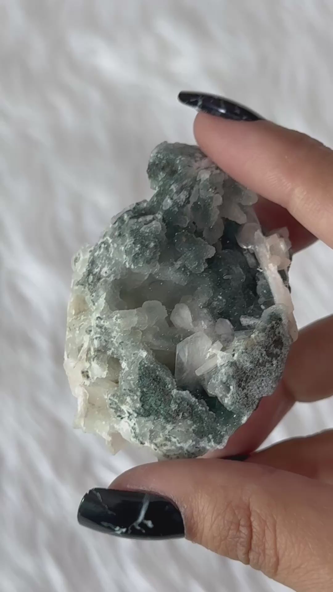 Chalcedony With Apophyllite Cluster 2