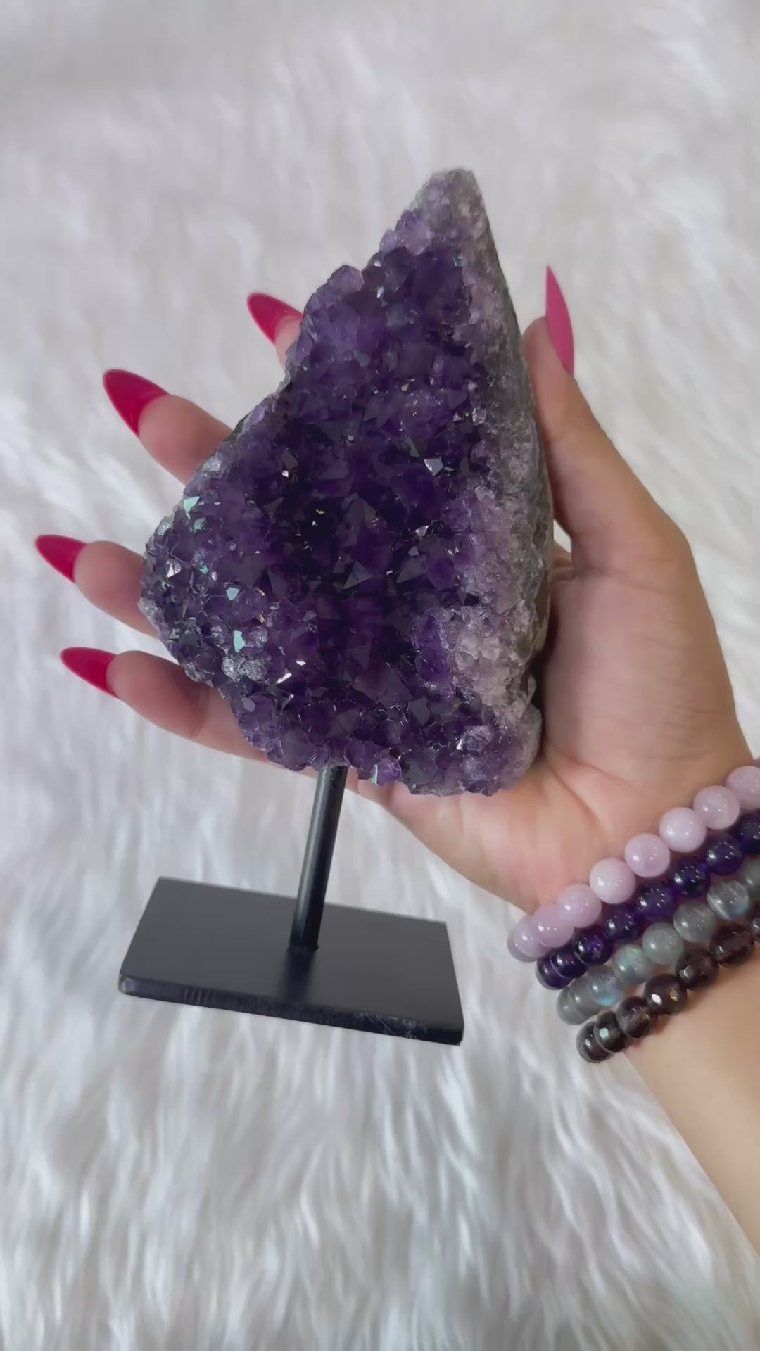 Amethyst Cluster Stand 4
