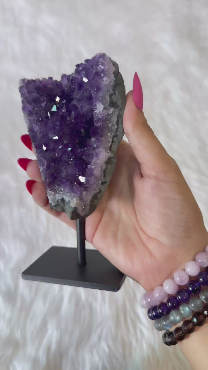 Amethyst Cluster Stand 3