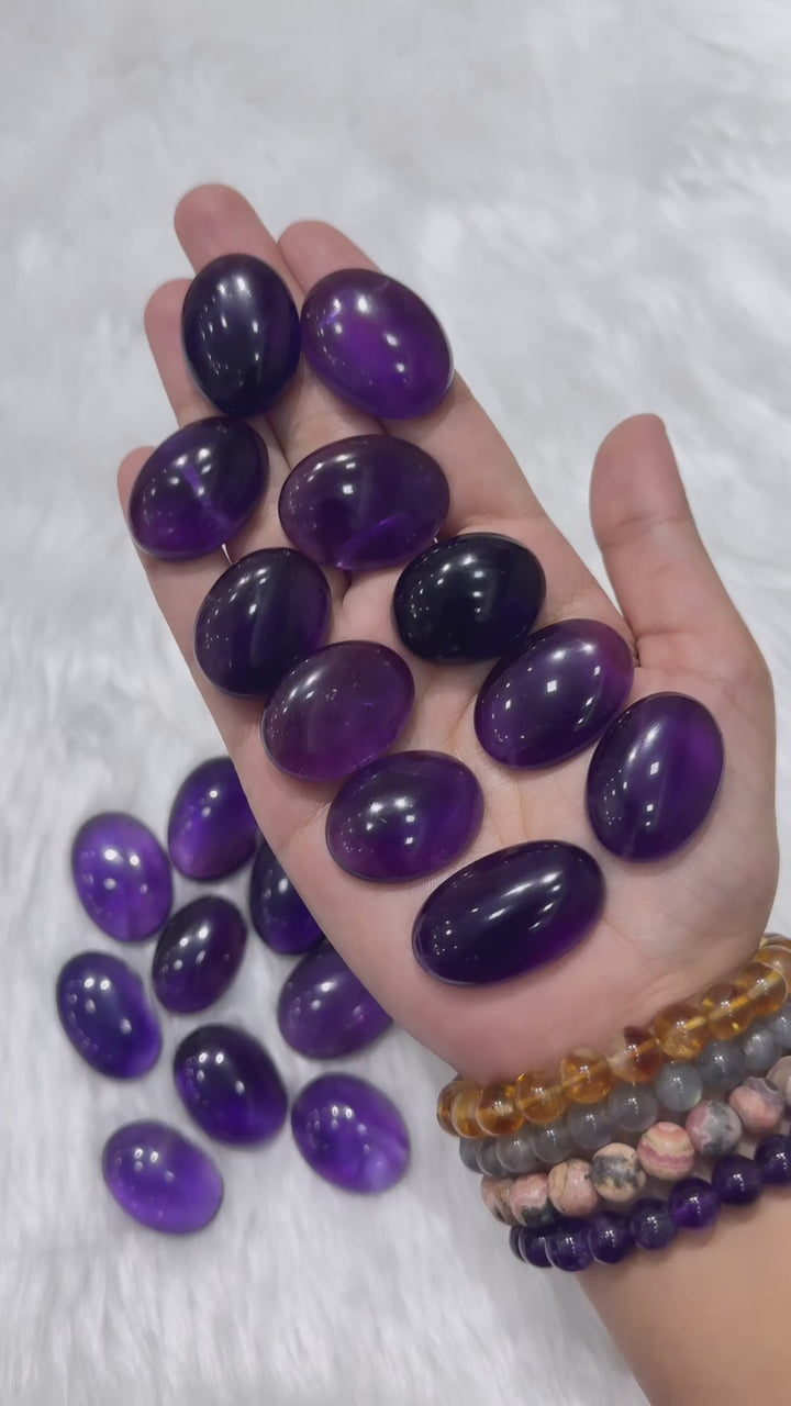 Amethyst Cabochon Large