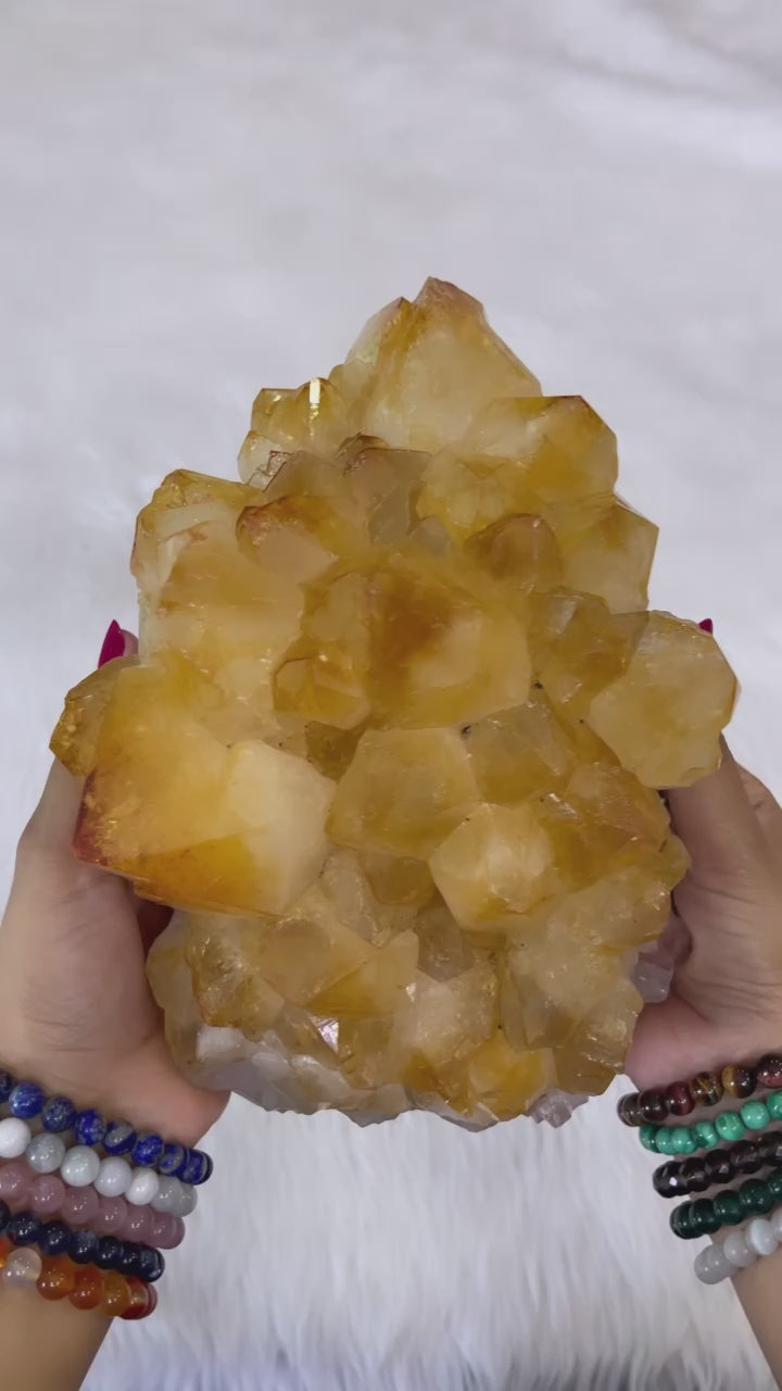 Citrine Cluster Xl Size 4