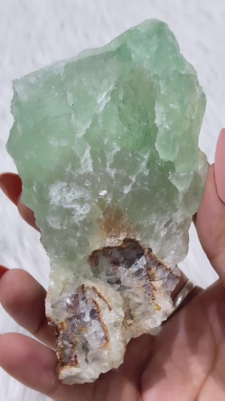 Green Fluorite Raw Stone #1