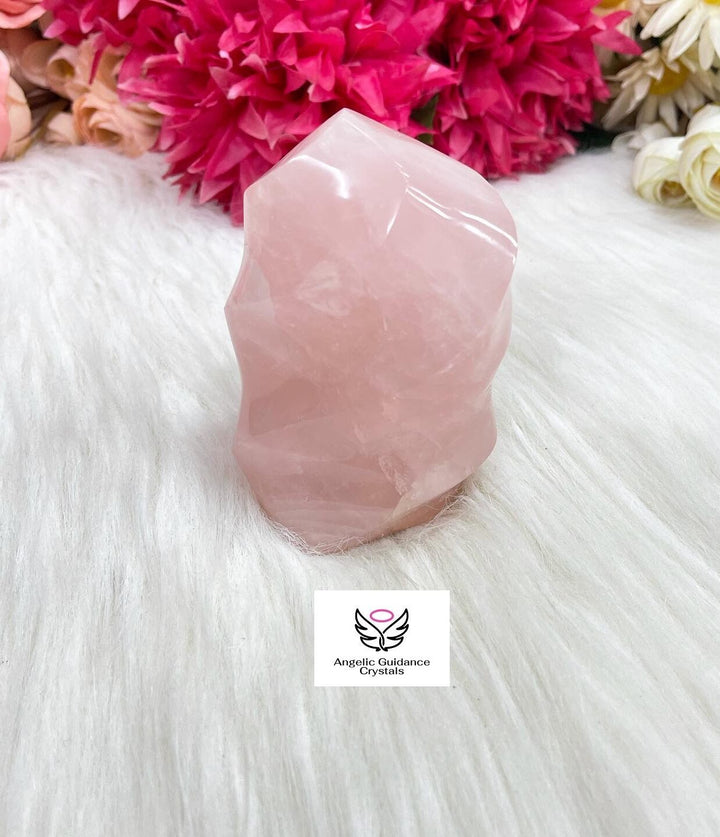 Rose Quartz Flame Freeform 4