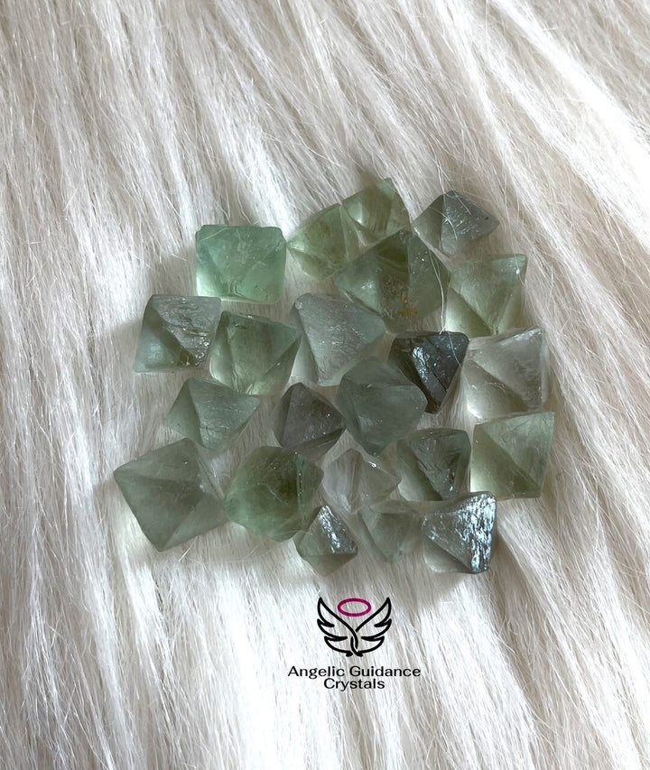 Green Fluorite Octahedrons Small