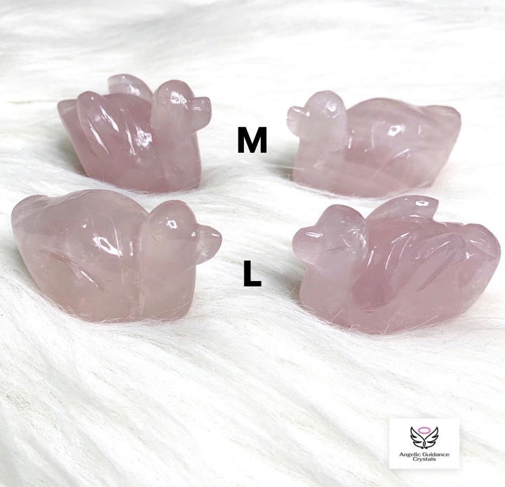 Rose Quartz Mandarine Ducks