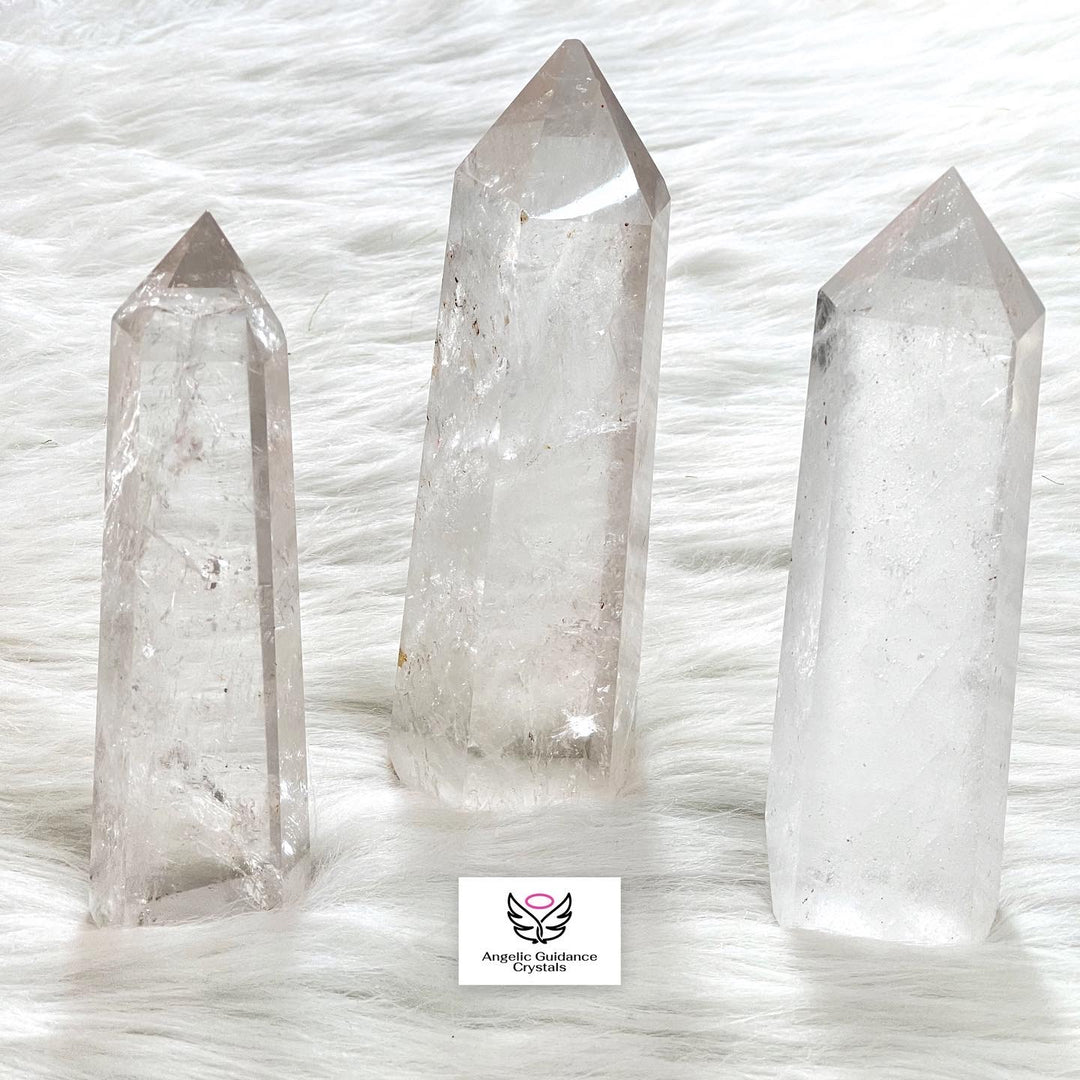 Clear Quartz Natural Tower Large 4