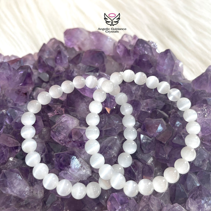 Selenite Round Bracelet