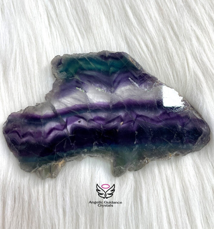 Rainbow Fluorite Raw Stone Natural Slab 2