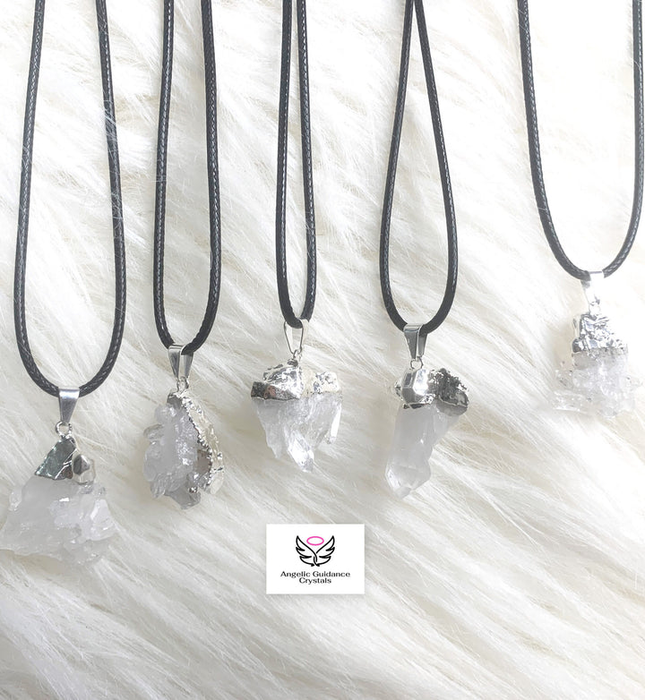 Clear Quartz Cluster Necklace