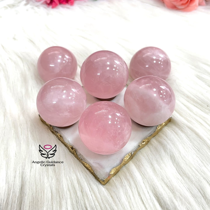 Rose Quartz Sphere AAA Large