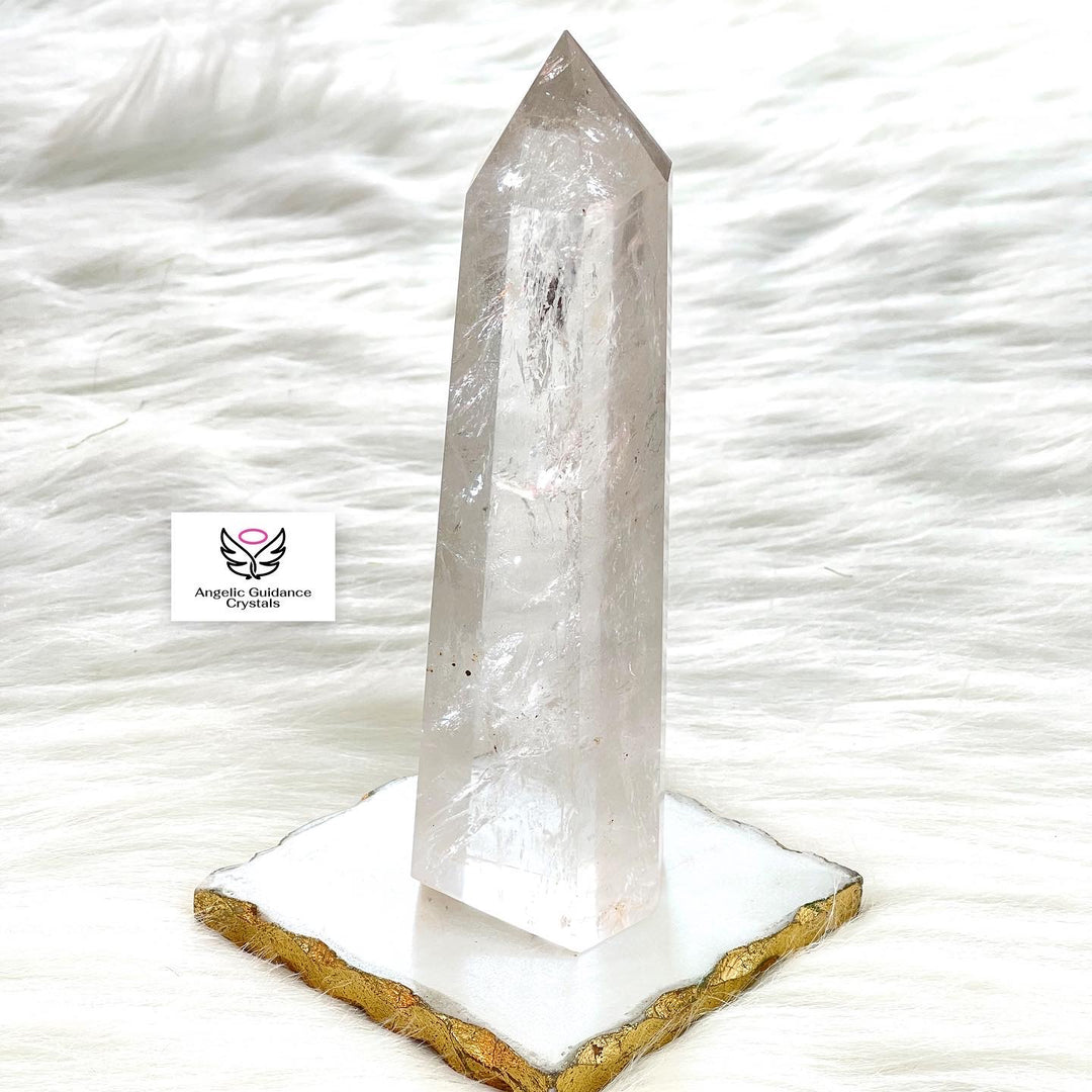 Clear Quartz Natural Tower Large 4