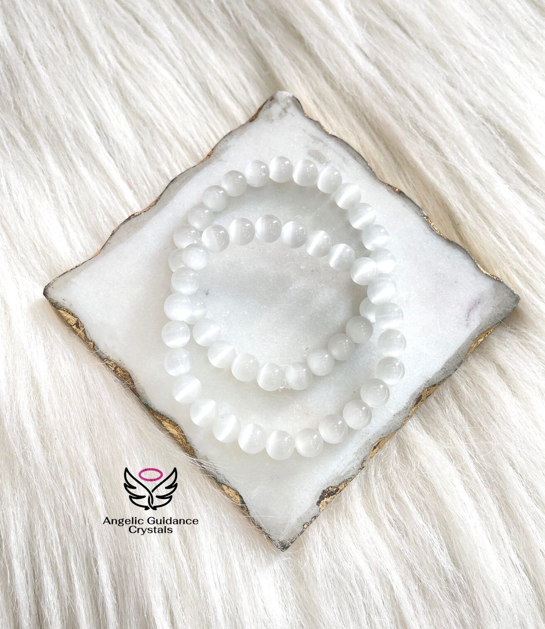 Selenite Round Bracelet