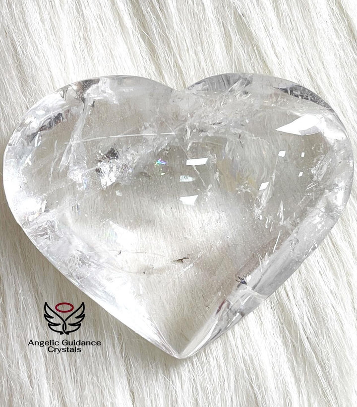 Clear Quartz Heart XXL