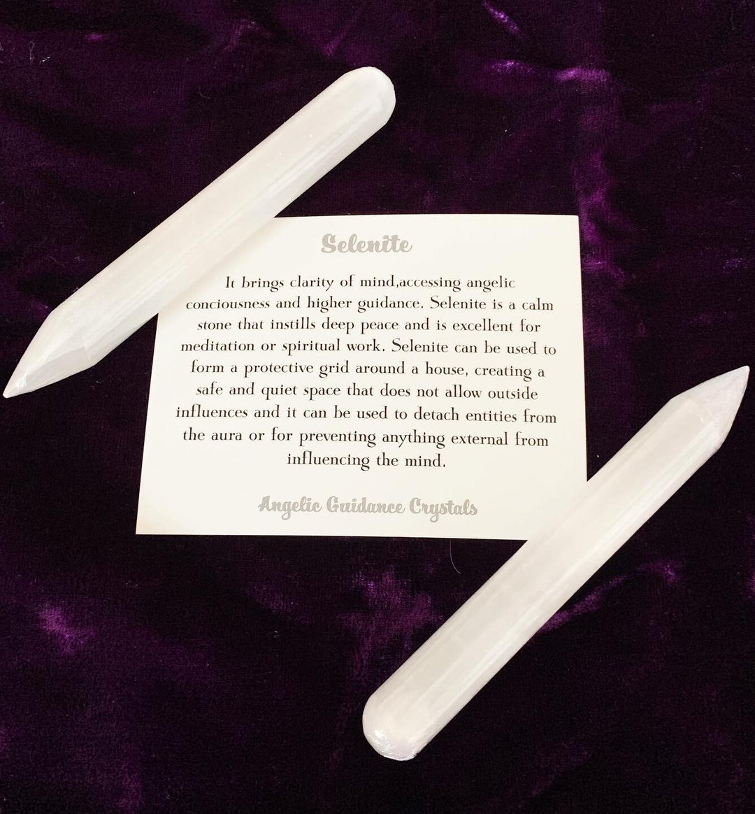 Selenite Crystal Wand