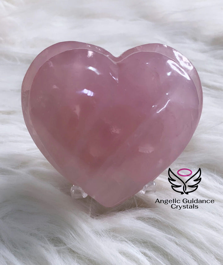 Rose Quartz Twin Heart