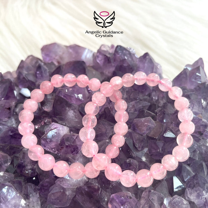 Rose Quartz Round Bracelet