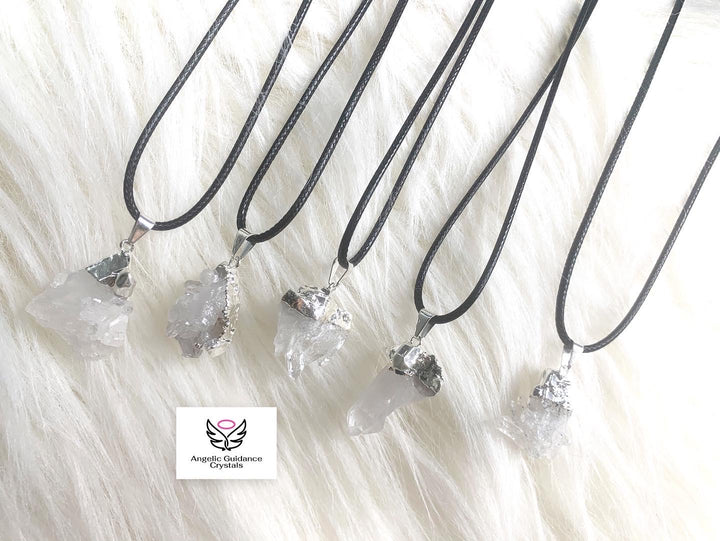 Clear Quartz Cluster Necklace