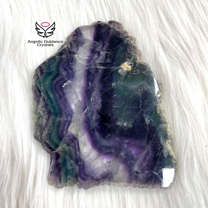 Rainbow Fluorite Raw Stone Natural Slab 3