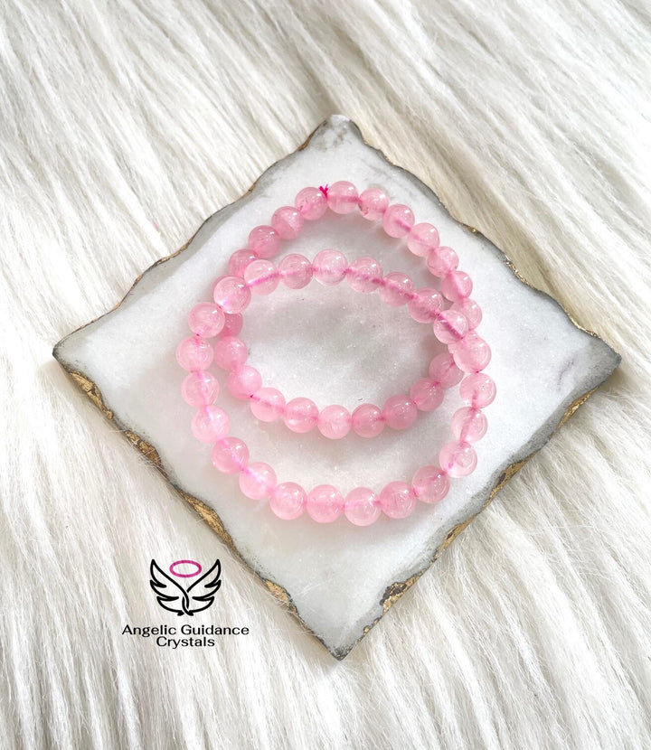 Rose Quartz Round Bracelet