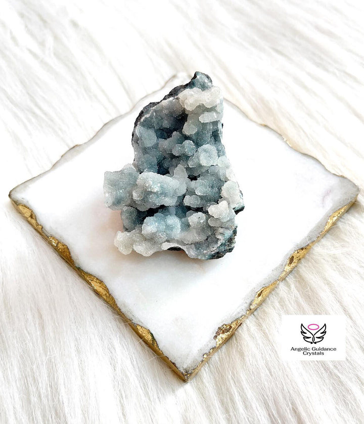 Chalcedony Blue Cluster