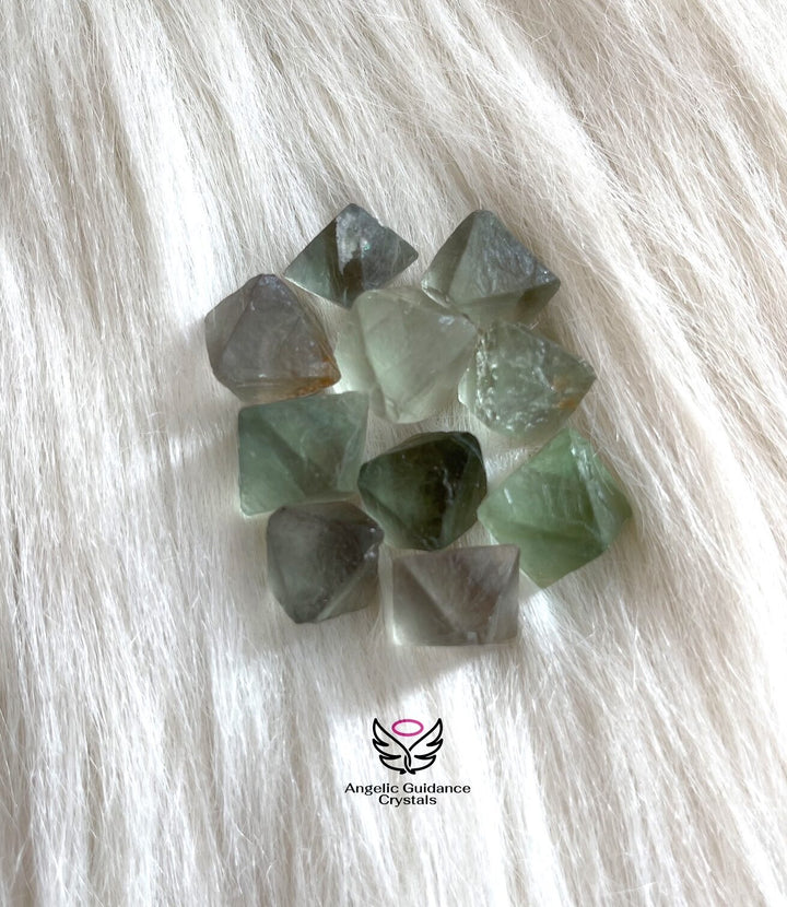 Green Fluorite Octahedron Medium