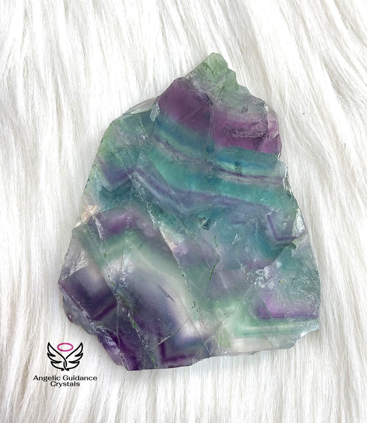 Rainbow Fluorite Raw Stone Natural Slab 1