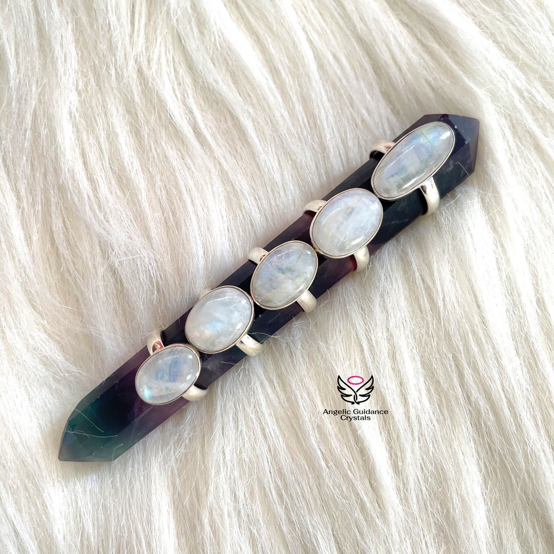 Rainbow Moonstone Ring Oval