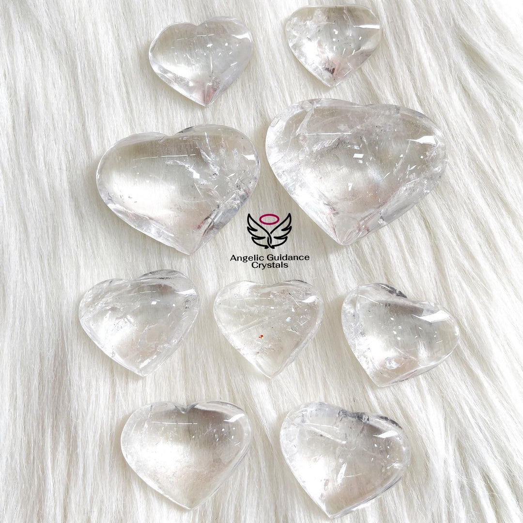 Clear Quartz Heart XL