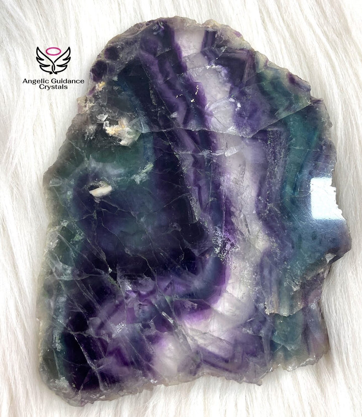 Rainbow Fluorite Raw Stone Natural Slab 3