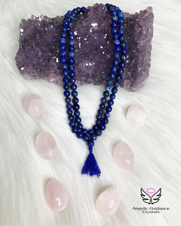 Lapis Lazuli Round Mala 108 Beads