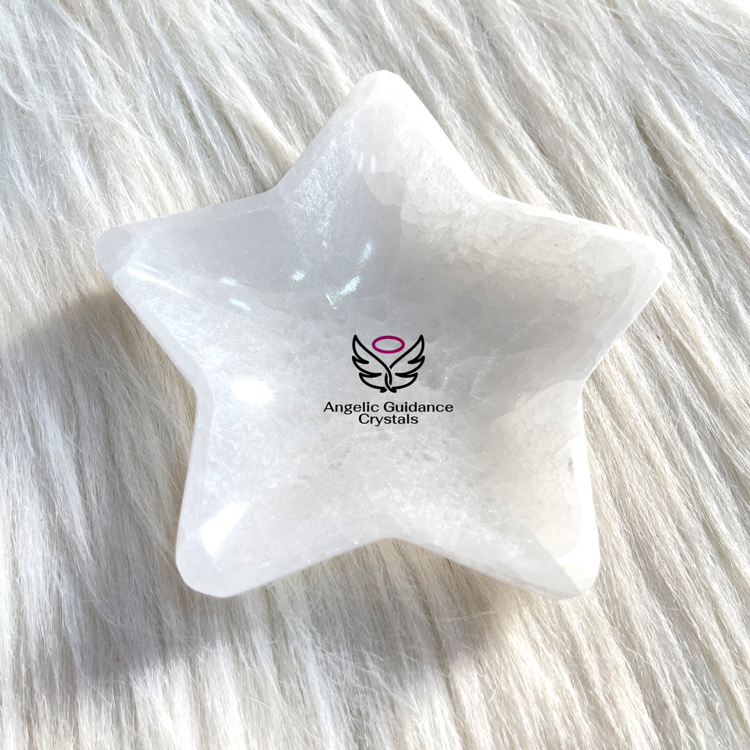 Selenite Star Bowl