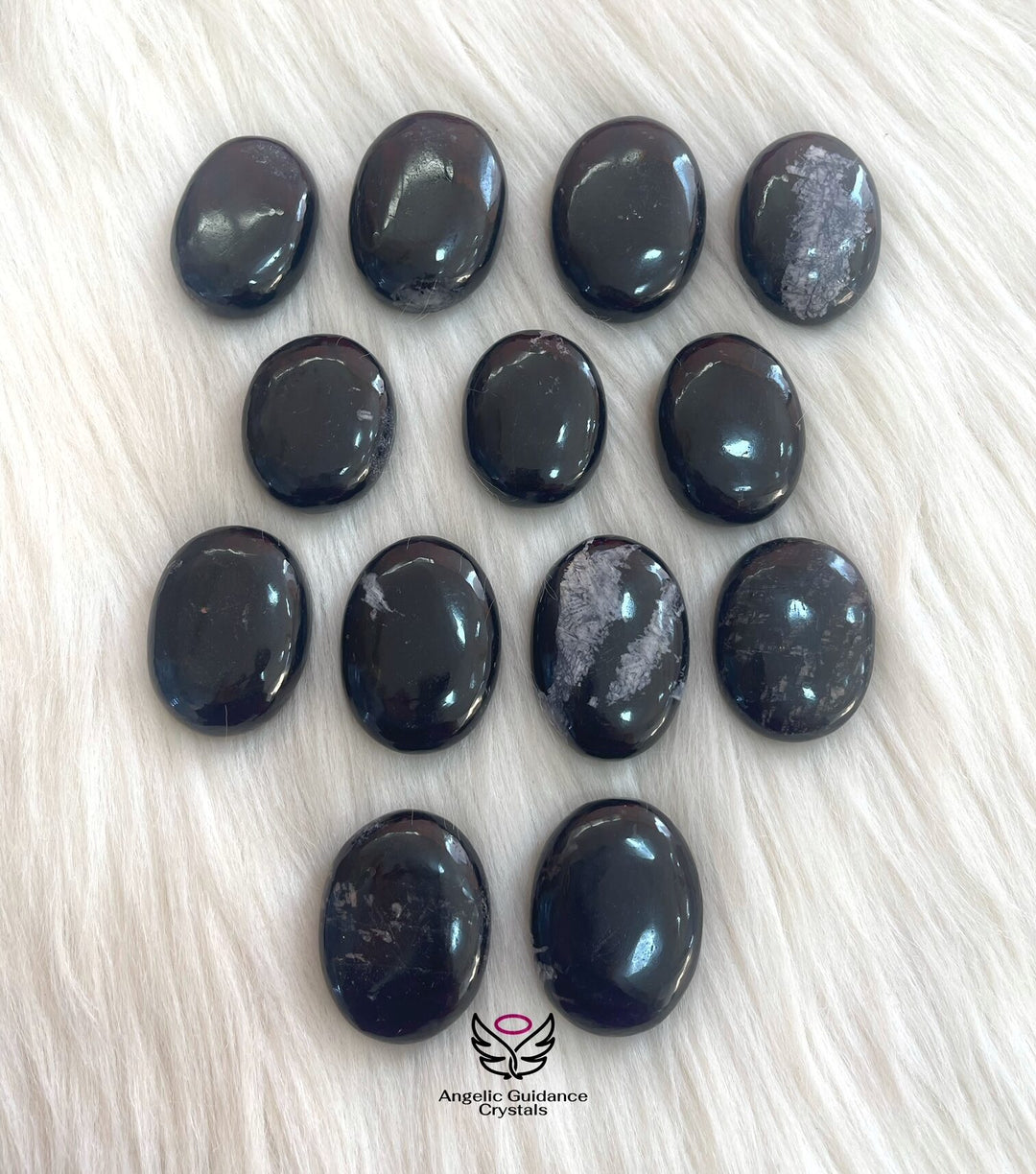 Black Tourmaline Palmstone Aa